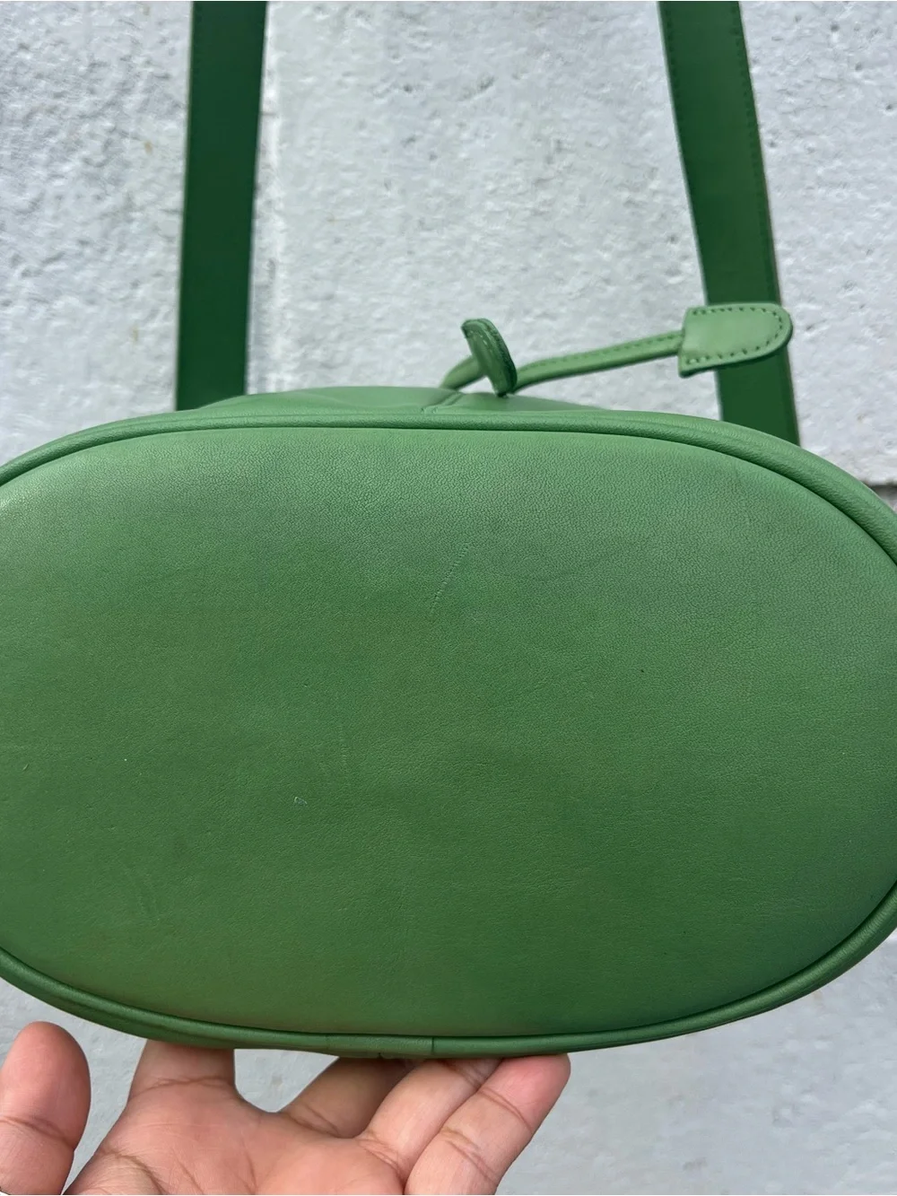 π Vintage 4151 Green Leaf Coach Thompson Drawstring Bucket Bag π - Picture 8 of 14